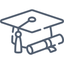 graduation-hat icon